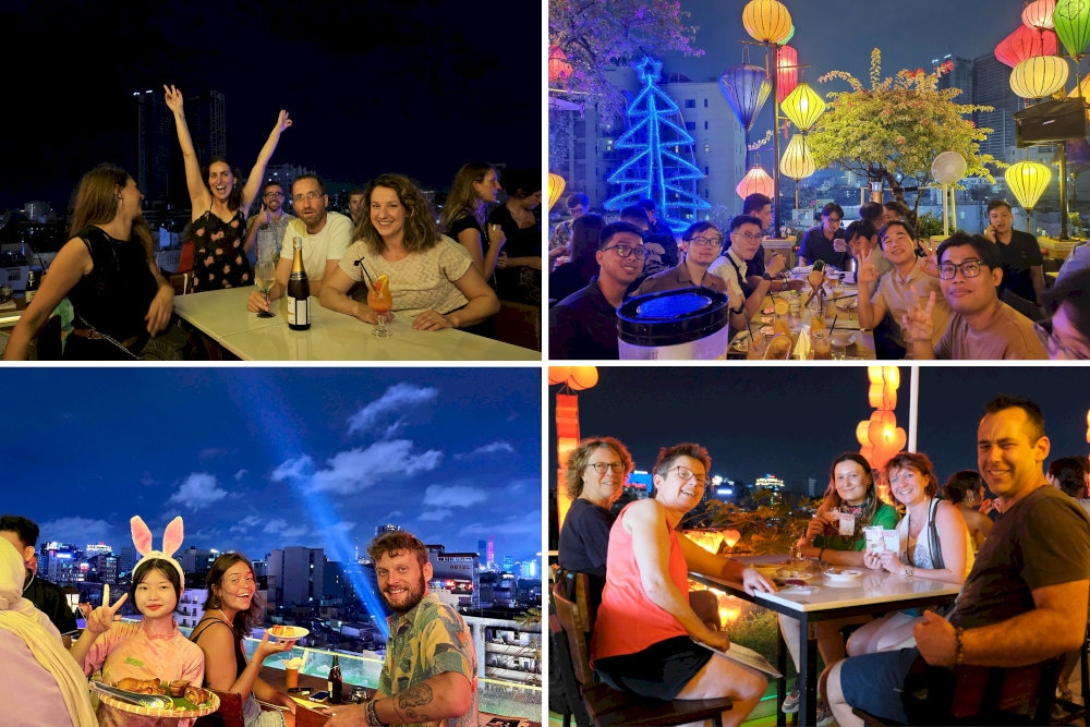 Gaze at the sparkling city lights, sip on exquisite cocktails and unwind in a peaceful rooftop retreat after a long day